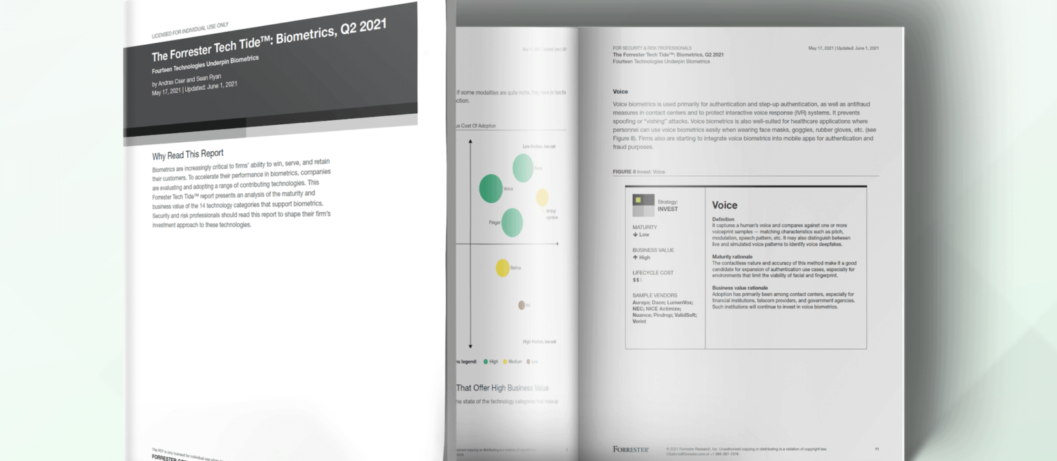 Forrester Report: 2021 Biometrics
