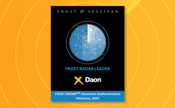 Daon Named Leader in Frost & Sullivan Radar for Biometric Authentication Solutions